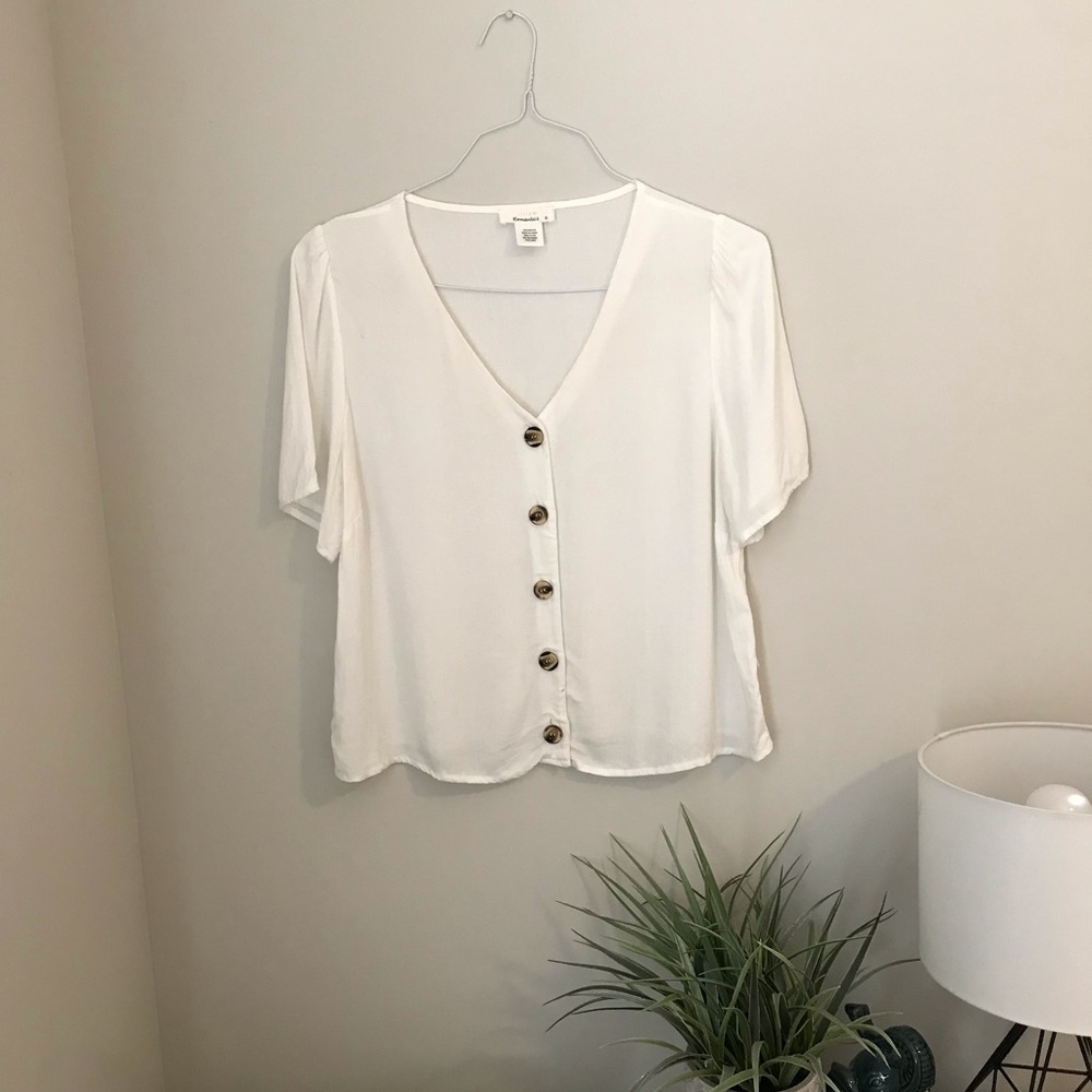 Urban Boxy Tortoise Button Up Top